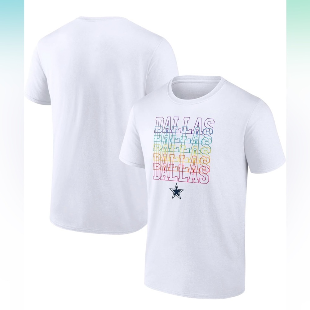 NFL apparel Fanatics Dallas Cowboys Football white T-shirt City Pride NFL